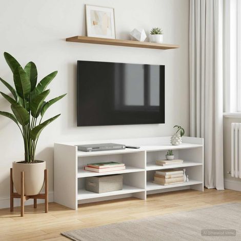 vidaXL TV Cabinet 130 x 33 x 47 cm White (1/5)
