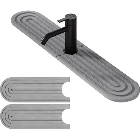 1 Contour De Robinet, Terre De Diatomée, Absorbant, Pliable, Pour Évier Cuisine Salle De Bain (1/5)