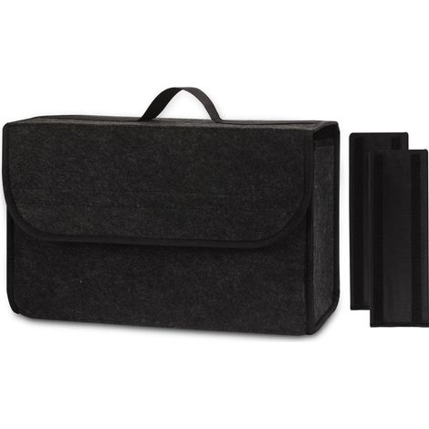 Kofferraum Organizer aus Filz mit Klappe und Klettverschluss, faltbar 40x15x25cm (1/5)