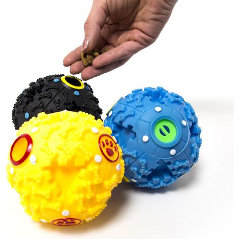 Gioco Pet Ball Con Dispender Cibo Crocchette Per Animali Domestici Resistente, misura1 BallcoloreMulticolor (1/3)
