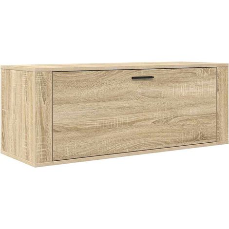 Maison Exclusive - Zapatero pared contrachapada roble Sonoma 100x (1/5)