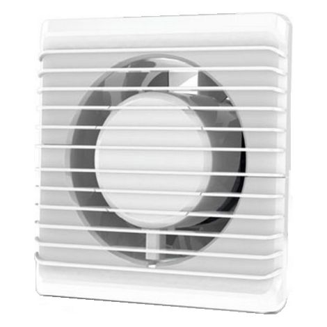 Ventilateur de salle de bain avec minuterie – Débit 93m³/h – Diamètre 99,4mm – Niveau sonore 28dB – Montage mural – Airroxy (1/5)
