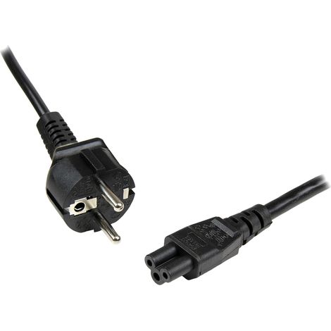 StarTech Cordon Alimentation PC Portable 1m, Schuko UE a C5 (PXTNB3SEU1M) (1/5)