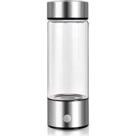 Wasserstoff-Wasser-Generatorflasche, fördert den Stoffwechsel, tragbarer Wasserstoff-Wasser-Generator, 420 ml, transparent für den täglichen Gebrauch (1/5)