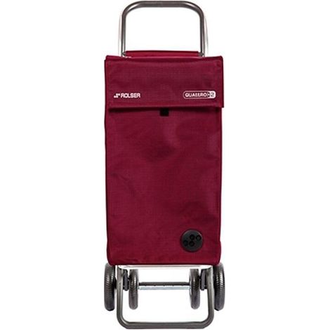 Carro compra "Sbelta" mf de 4 ruedas color burdeos sbe001 rolser