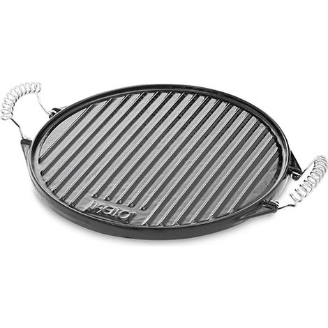 Plancha redonda de hierro fundido esmaltada - 25 cm