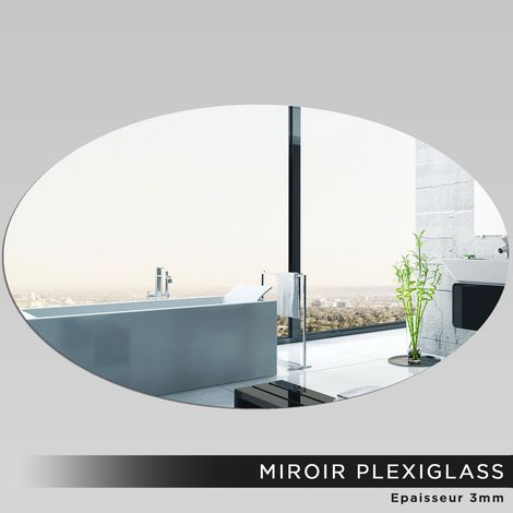 Miroir Plexiglass - Ovale horizontale - 3x5 cm (1/2)