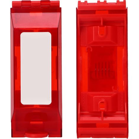 Plaque de protection pour interrupteur de verrouillage, en plastique technique universel, pour interrupteur électrique. (1/5)