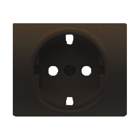 Tapa base de enchufe schucko 2P+TT CHOCOLATE BJC IRIS 18724-CH