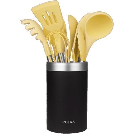 Cecotec Set de utensilios de cocina en silicona amarilla (1/5)