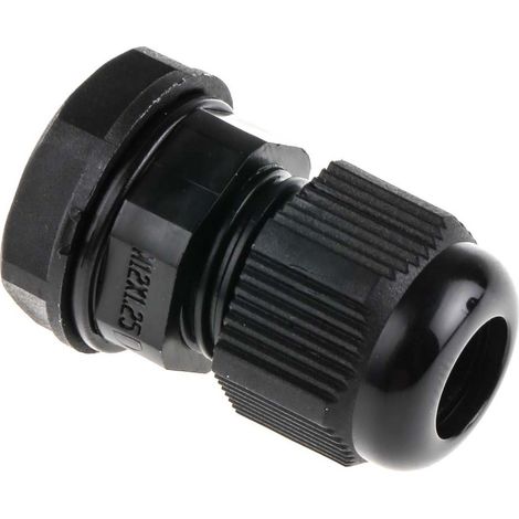 Presse-étoupe M12 en Nylon 66 pour câble de 3mm à 6.5mm, avec contre-écrous, IP68 ( Prix pour Sachet de 100 ) (1/3)