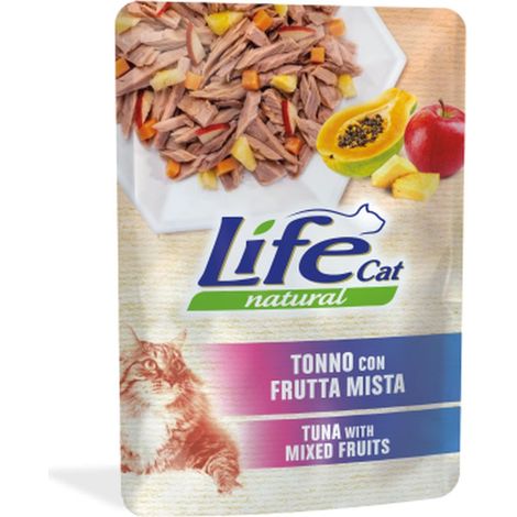 Life Cat Natural Tonno con Frutta Mista - Life Cat Natural Tonno con Frutta Mista - Bustina Da 70 Gr