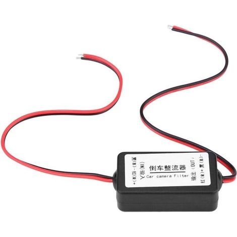Lntyq Rückfahrkamerafilter, 12V Gleichspannungsgleichrichter für Rückfahrkameras im Auto (1/5)