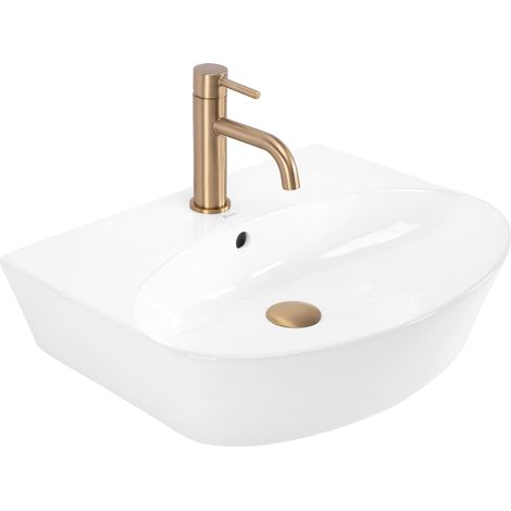 VASQUE À POSER EN CÉRAMIQUE REA KIM 52 WHITE OVALE
