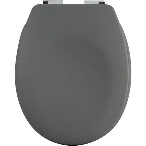 Spirella – Abattant wc Thermo dur avec frein de chute – Charnières ABS chromé – Finition mate – Dimensions 45,5x37,1cm – Pour usage intensif