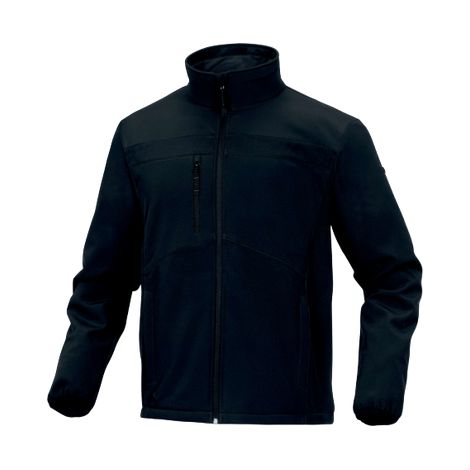 Delta Plus – Veste sofshell gris/noir 96% polyester – Bas ajustable par cordon élastique – 5 poches – Fermeture zip anti-froid – LULE2GRTM (1/5)