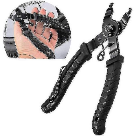Outil de chaîne de vélo, pince à maillons, outil de chaîne (1 pièce) - noir (1/4)