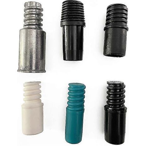 Embouts adaptateurs pour rallonge de balai, embouts de poignée filetée en plastique, adaptateur d'extrémité (1/3)