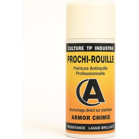 Bombe de peinture - Antirouille - Blanc - RAL 9010 - Brillant - Prochi-rouille - Armor Chimie - 400ml
