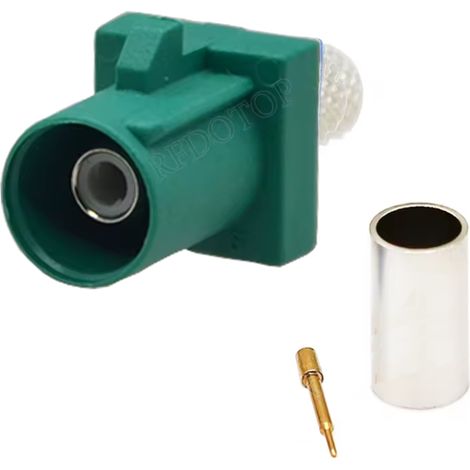 Connettore Fakra per cavo RG58 code-E, corto, dritto