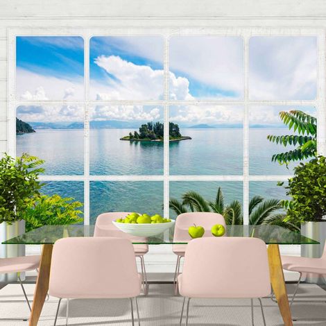 Papier peint île déserte - 150 x 105 cm (1/4)