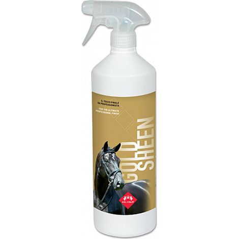 Gold Sheen De-glossing Polish für Schweif und Mähne mit Golden Glitter 500ml