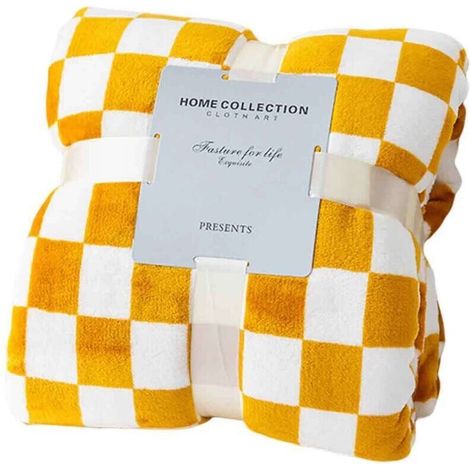 Couverture à carreaux en polyester imperméable et chaud, idéale pour la chambre à coucher et le lit en hiver. Couverture de couchage chaude en flanelle pour un usage quotidien (1/5)