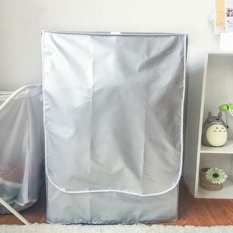 Housse Machine A Laver - Chargement Superieur - Impermeable UV - Polyester Argente - 58 x 60 x 90 cm (1/4)