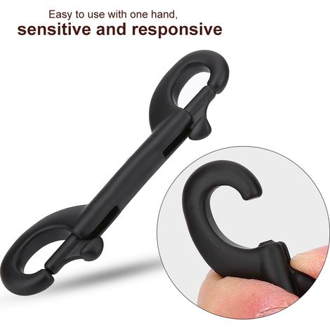 Boucle de plongée sous-marine à double mousqueton en acier inoxydable durable KEEP DIVING (115 mm) (1/5)