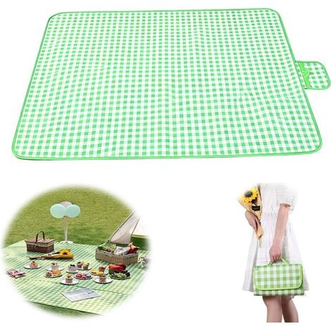 Tapis de pique-nique - Couverture de pique-nique imperméable - Couverture de plage - Couverture de pique-nique 200 x 200 cm - Couverture de pique-nique légère - Tapis de camping - Couverture de campin (1/5)