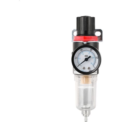 Filtre régulateur pour air comprimé,Filtre à Air Régulateur De l'humidité Pression Séparateur D'huile Piège D'humidité Compresseur L'eau Graisseur（G1/4）