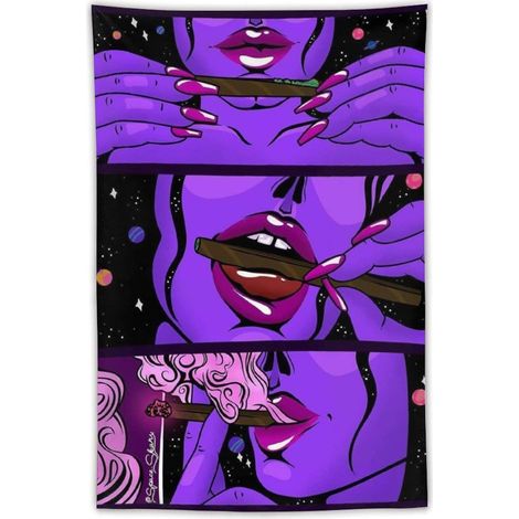 Tapisserie murale hippie, tapisserie pour chambre de fille cool (1/5)