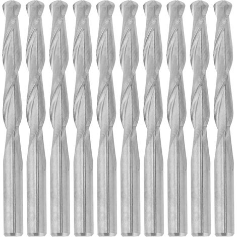 10pcs 2 Flute Spiral Router Bit for Wood CNC End Mill Tungsten Milling Cutter 3.17522mm