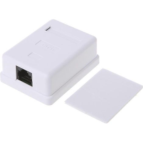 Wandkupplungsbuchsenadapter Cat5e RJ45 ungeschirmt Einzelport Tischmontagebox