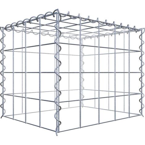 Gabiondeco - Gabion - Element de prolongation en hauteur 50 cm x 40 cm x 40 cm (L x H x P). maille 10 x 10 cm. Spirale. Attention : il manque une grille - Made in Ger... (1/5)