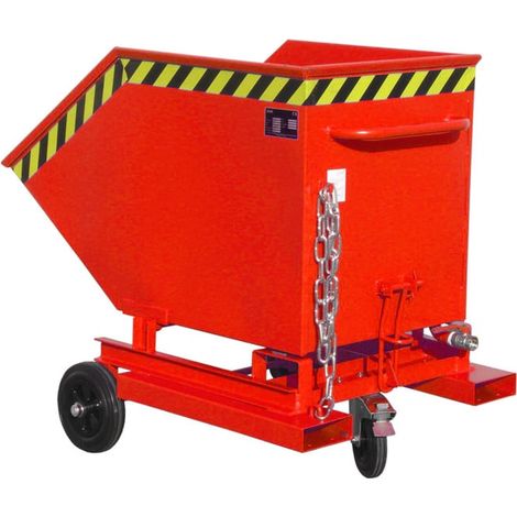 Bauer Südlohn Caisse à copeaux SKW-ET 400, laquée, rouge feu