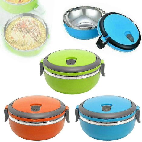 Boîte à lunch isotherme en acier inoxydable pour aliments chauds, rangement de voyage sous vide (1/5)