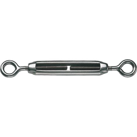25 x tenditore due occhioli acciaio inox n. 5
