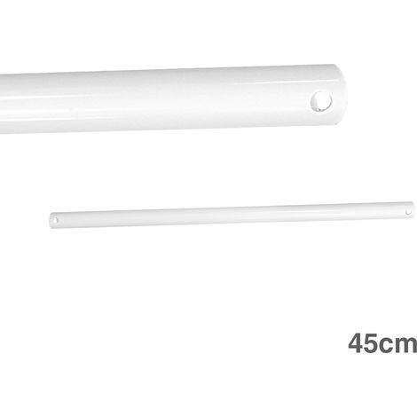 Extension Blanc De Tuyau De 45cm Pour Ventilateur De Plafond