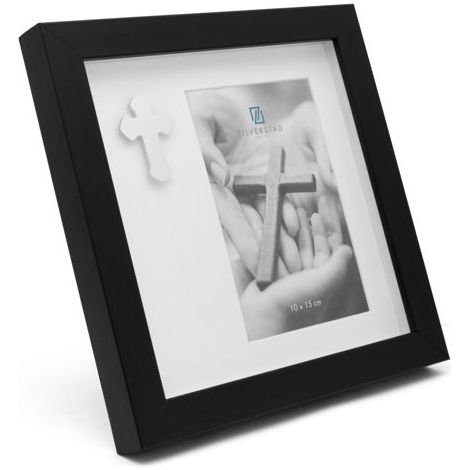 Zilverstad Fotorahmen mit Kreuz 10x15 Metall Portrait 7550001
