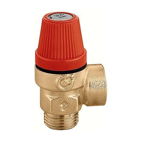 Caleffi Valvola di Sicurezza 1/2” M/F 5 Bar Certificata  312450