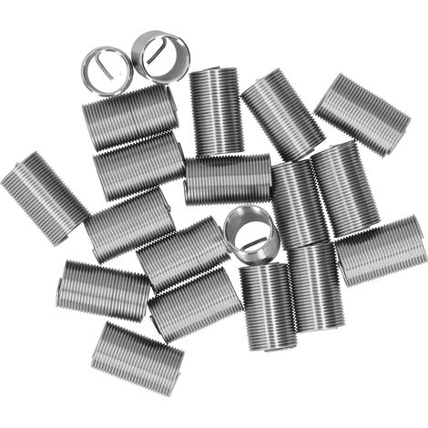 Jeu de 20 douilles à expansion M14 x 1,25 à spirale circulaire pour la réparation de filetage 3D