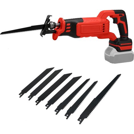 Akku Säbelsäge mit 8 Sägeblättern für Milwaukee 18V Akku(Ohne Akkus), Reciprosäge Bürstenlos Motor,variable Geschwindigkeit 0-3500 Hübe/min,Sägeblattwechsel Universalsäge für PVC,Holz, Metall,DIY (1/5)
