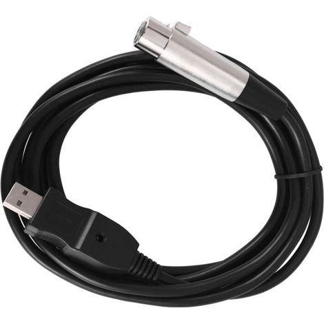 3 metres USB male vers XLR Microphone Nouveau Cable de liaison MIC