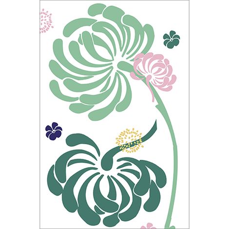Sticker réfrigérateur et lave vaisselle, petite fleur beauté nature déco, 75 cm X 49 cm (1/4)