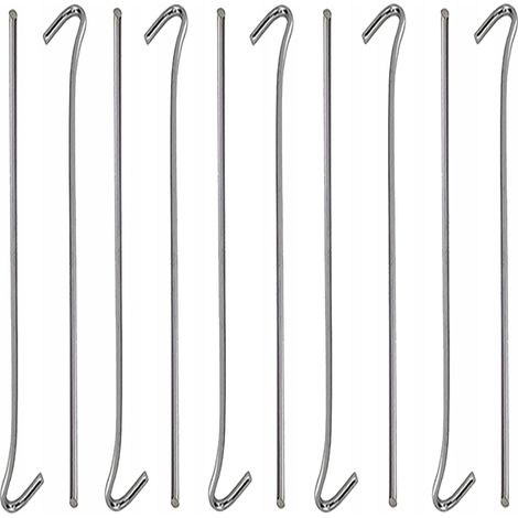 Sardine pour tente acier 31cm 10 pièces crochet et lampe épingles à boucle (1/5)