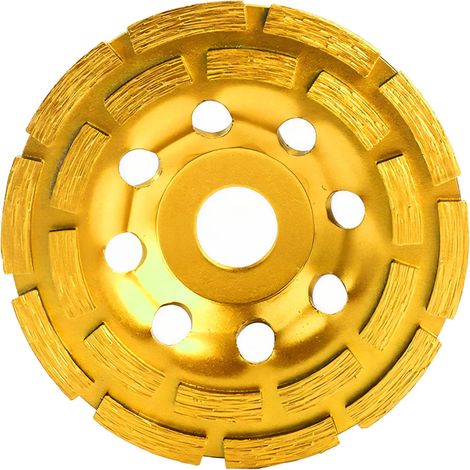 Zwei Diamantschleifscheiben, 125 mm Durchmesser, geeignet zum Schleifen von Granit und Stein, Sägeblätter, Hartmetall-Winkelschleifer, M14, segmentierte Ausführung. (1/5)