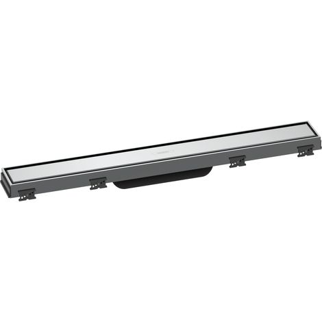 Caniveau de douche linéaire 600 mm, Siphon de sol avec cadre réglable en hauteur, Chromé, 56036000 (1/5)