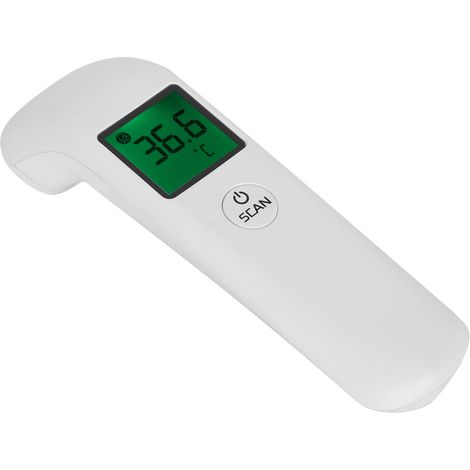Thermomètre frontal portable infrarouge numérique sans contact avec alarme de fièvre et 50 mémoires (1/5)