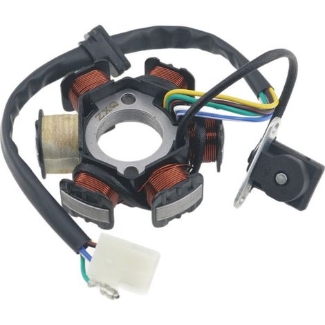 Convient aux motos à cadre tubulaire, stator magnétique Dayang DY100, bobine Taiteng 110 C100, demi-onde à 6 pôles. (1/5)